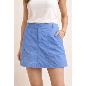 West Marine Tidal Skort Blue Nylon Performance Skirt Shorts Hiking Travel Large